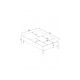HANAH HOME Sto za dnevnu sobu Esinti White - 173174