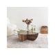 HANAH HOME Sto za dnevnu sobu Lily Walnut - 173178