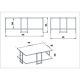 HANAH HOME Sto za dnevnu sobu Polka White - 173283