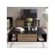 HANAH HOME Sto za dnevnu sobu Mistico Black Walnut - 173285