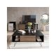 HANAH HOME Sto za dnevnu sobu Mistico Black Walnut - 173285