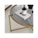 HANAH HOME Sto za dnevnu sobu Gold Sun S404F Gold Fume - 173364
