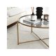 HANAH HOME Sto za dnevnu sobu Gold Sun S404F Gold Fume - 173364