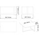 HANAH HOME Klub sto Merideths, mermerna/zlatna - 173371
