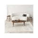 HANAH HOME Sto za dnevnu sobu Sweet Walnut - 173376