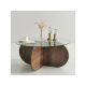 HANAH HOME Sto za dnevnu sobu Bubble Walnut - 173386