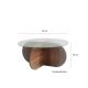 HANAH HOME Sto za dnevnu sobu Bubble Walnut - 173386