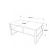 HANAH HOME Sto za dnevnu sobu ML34 RG - 173394