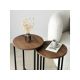 HANAH HOME Set klub stolova Neta, braon/crna - 173415