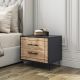HANAH HOME Noćni ormarić Night, antracit/krem - 854KLN3082