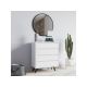 HANAH HOME Komoda za spavaću sobu Suvera, bela - 173478