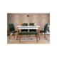 HANAH HOME Trpezarijski sto Costa Masa Atlantic White - 173497