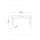 HANAH HOME Trpezarijski sto Costa Masa Atlantic White - 173497