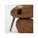 HANAH HOME Set klub stolova Sweet set, braon - 173554