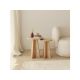 HANAH HOME Set klub stolova Mushroom, svetlobraon - 173559