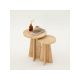 HANAH HOME Set klub stolova Mushroom, svetlobraon - 173559
