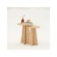 HANAH HOME Set klub stolova Mushroom, svetlobraon - 173559