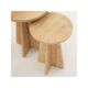 HANAH HOME Set klub stolova Mushroom, svetlobraon - 173559