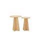 HANAH HOME Set klub stolova Mushroom, svetlobraon - 173559