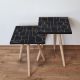 HANAH HOME Pomoćni stočić 2SHP155 Navy Blue - 173656