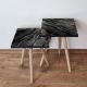 HANAH HOME Pomoćni stočić 2SHP164 Black - 173674-1