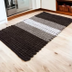 VIKTORIJA Prostirka Pletenica 50x80cm brown - VLK000193-brown
