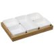 SECRET DE GOURMET Set činija za posluženje 5/1 porcelan/bambus - 173778