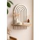 HANAH HOME Zidna polica Artmtkwll1, bela/braon - EP3056589