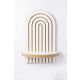 HANAH HOME Zidna polica Artmtkwll1, bela/braon - EP3056589