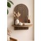 HANAH HOME Zidna polica Artmtkwll1, braon - EP3056595