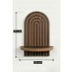 HANAH HOME Zidna polica Artmtkwll1, braon - EP3056595