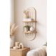 HANAH HOME Zidna polica Artmtkwll2, bela/braon - EP3056598