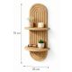 HANAH HOME Zidna polica Artmtkwll2, svetlobraon - EP3056601