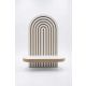 HANAH HOME Zidna polica Artmtkwll1D, bela/braon - EP3056607