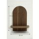 HANAH HOME Zidna polica Artmtkwll1D, braon - EP3056613