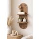 HANAH HOME Zidna polica Artmtkwll2D, svetlobraon - EP3056619