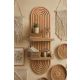 HANAH HOME Zidna polica Artmtkwll2D, svetlobraon - EP3056619