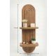 HANAH HOME Zidna polica Artmtkwll2D, svetlobraon - EP3056619