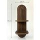HANAH HOME Zidna polica Artmtkwll2D, braon - EP3056622