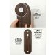 HANAH HOME Zidna polica Artmtkwll2D, braon - EP3056622