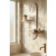 HANAH HOME Zidna polica Artmtkwll3, bela/braon - EP3056625