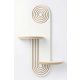 HANAH HOME Zidna polica Artmtkwll3, bela/braon - EP3056625