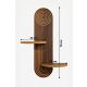 HANAH HOME Zidna polica Artmtkwll3, braon - EP3056631