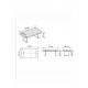 HANAH HOME Konzolni sto Artmtksofa2, bela - EP3132517