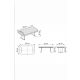 HANAH HOME Konzolni sto Artmtksofa2, braon - EP3132514