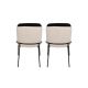 HANAH HOME Set trpezarijskih stolica 2/1 Dore 145 V2, crna/krem - 174047