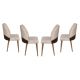 HANAH HOME Set trpezarijskih stolica 4/1 Nova 071, krem/braon - 174057