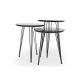 HANAH HOME Set klub stolova Siyah Mermer, crna - 174244