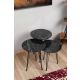 HANAH HOME Set klub stolova Siyah Mermer, crna - 174244