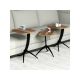 HANAH HOME Set pomoćnih stočića Pion, braon/crna - 174250